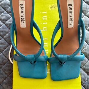 Gianni Bini Turquoise Heeled Sandals
